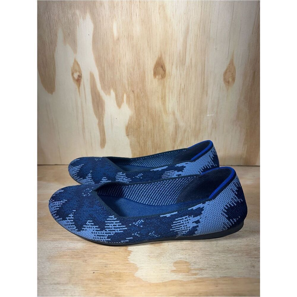Rothy’s Floral Patterned Navy Ballet Flats Women’s Size 7